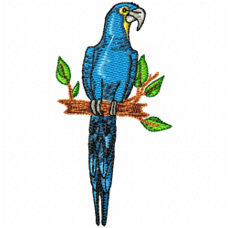 Parrots Embroidery Design 7